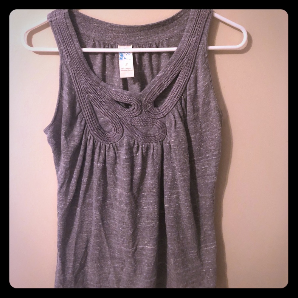 Anthropologie Gray Tank Top EUC